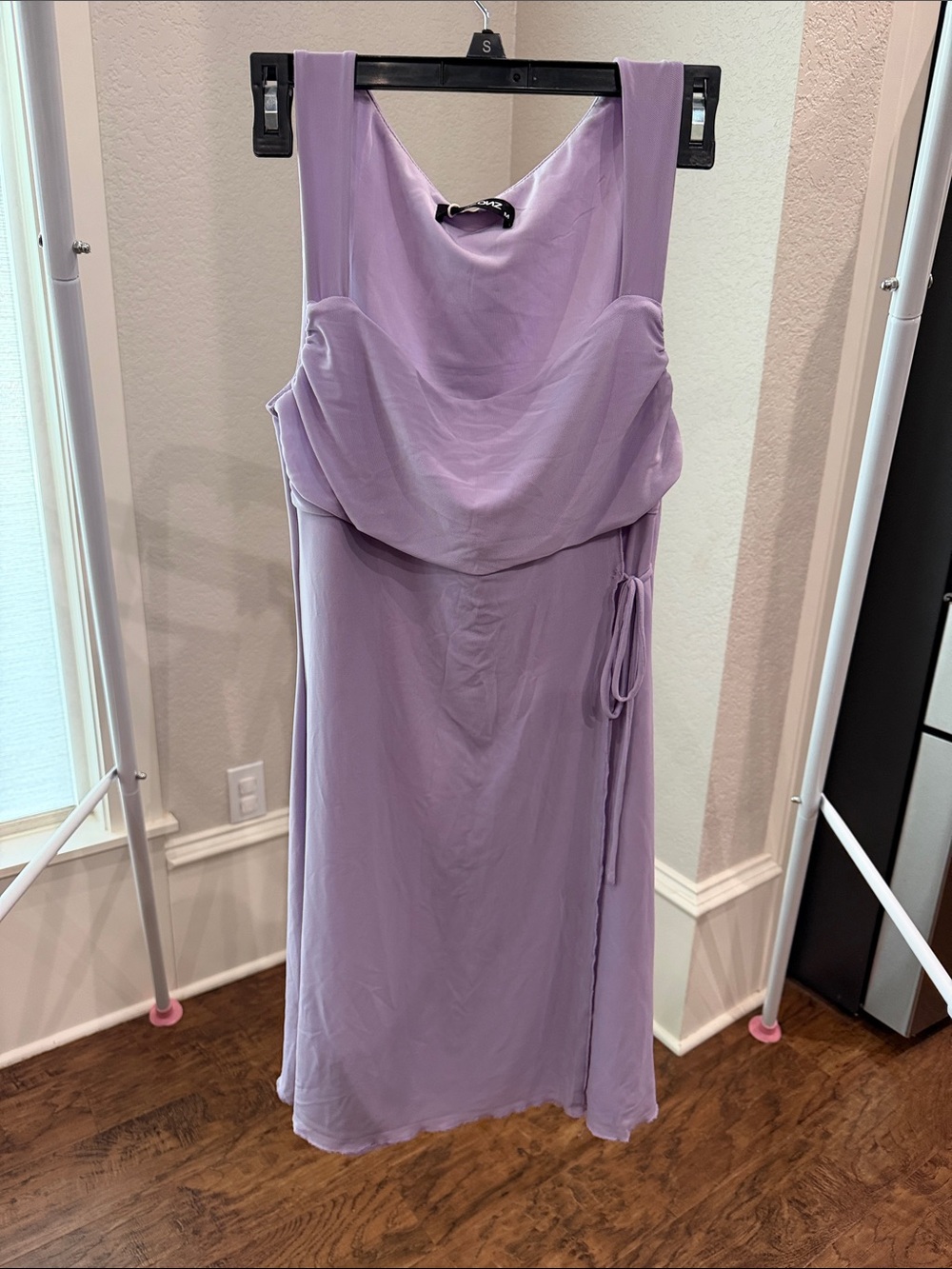 Amazon Lavender Cowl Neck Midi Dress